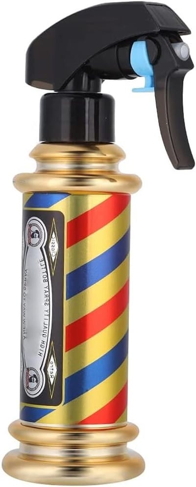 Lege Sprayfles voor Kappers, Water Sprayfles voor Haarstyling, Fijne Waternevel, Professionele Haar Tools, Vintage Spuitfles (200ml)