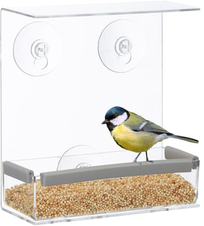 4 x vogelvoederhuisje raam - raamvoederhuis - vogelhuisje – voederhuis – vogel