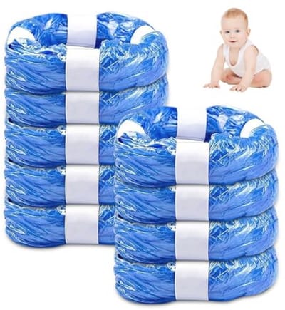 Navulcassettes voor luieremmers - 9 stuks, 4,5 meter navulfolie