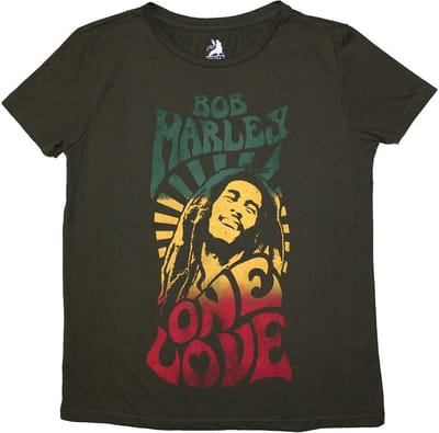 Bob Marley - One Love Gradient Dames T-shirt - S - Groen