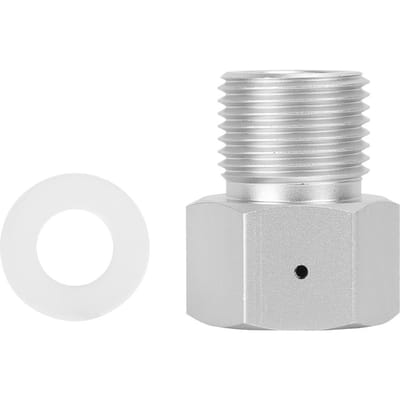 Adaptateur Connecteur Alliage d'Aluminium Filetage Femelle TR21-4 vers Filetage Mâle W21.8-14 pour Sodastream white