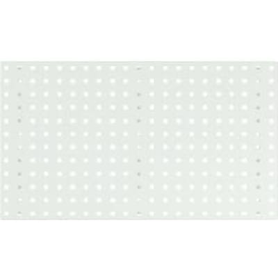 Bodempaneel Perfo 800, gatgrootte 9,2 x 9,2 mm, B 800 x D 13 x H 457 mm, gepoedercoat plaatstaal, lichtgrijs RAL 7035