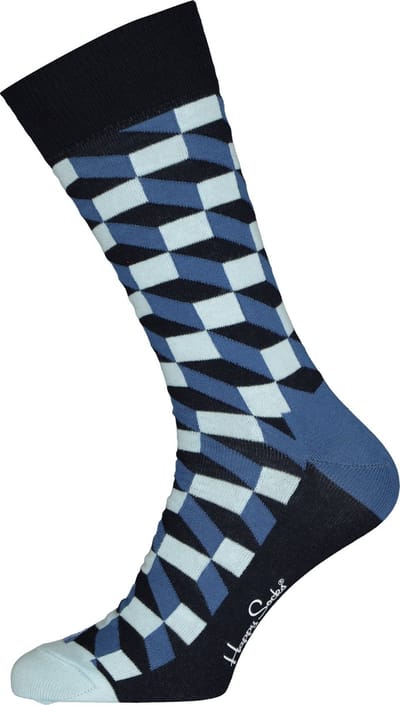 Happy Socks Filled Optic Sock - unisex sokken - Unisex - Maat: 36 - 40