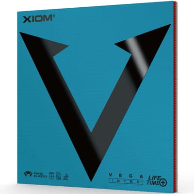 XIOM Tafeltennis Omgekeerd Vega Zwart 10511 Rubbertje, Zacht, Intro, 2.0 zwart
