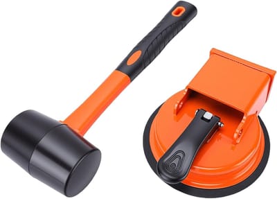 Vloer reparatie tool - Zuignap hamer - Vloeren herstellen - Robuuste zuigkracht - 118mm zuignap