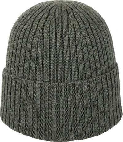Hatland - Beanie voor heren - Valo Merino - Olijfgroen - maat Onesize
