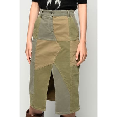 PINKO Park Row Gonna Pj536 Cotone Pa Multicolor/green Size: 38 | Denim Skirts Outlet | Dames | Groen