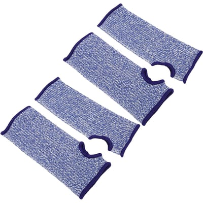Protège-bras à ajustement serré, 4 pièces, pour éviter les rayures, épaississement de la fente pour le pouce, Protection des bras bleu M gray