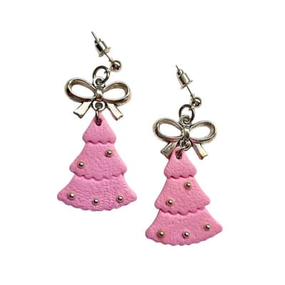 2 Love it Kerstboom Candy - Oorbellen - Oorhangers - Polymeerklei - Lichtgewicht - 4.5 x 2.5 cm
