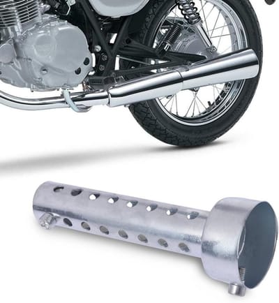 Universele demper voor motoruitlaat met DB Killer en geluidsdemping - 45mm Muffler Baffle Insert in Zilver
