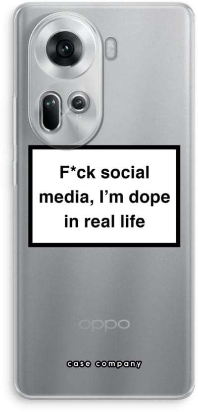 Case Company® - Hoesje geschikt voor Oppo Reno 11 hoesje - I'm dope - Soft Cover Telefoonhoesje - Bescherming aan alle Kanten en Schermrand