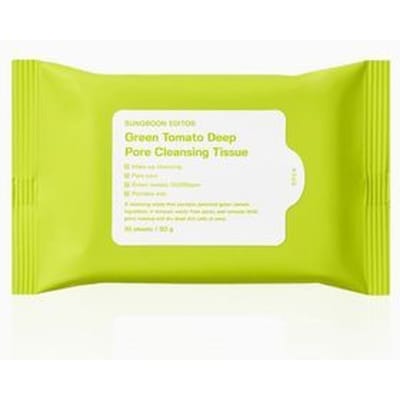 SUNGBOON EDITOR - Green Tomato Deep Pore Cleansing Tissue 10 sheets