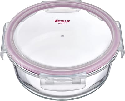Famanu – Ronde glazen vershouddoos 650 ml – oven/magnetron geschikt, stapelbaar met deksel