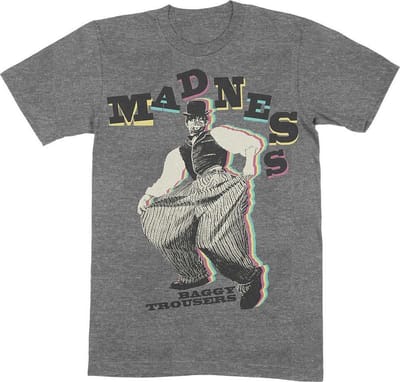 Madness - Baggy Trousers Heren T-shirt - S - Grijs