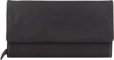 Jack Kinsky Baltimore 513 Leren Portemonnee 19 cm - Dames - Horizontaal - anthrazit