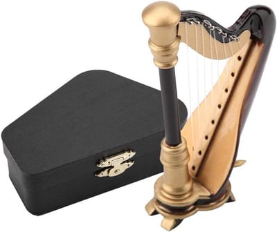 Miniatuur Harp Model Decoratie Houten Instrument Ornament Cadeau