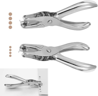 Premium Perforator Set - 1/4 inch en 1/8 inch - Handheld Cirkel Papier - 8 Vel Capaciteit