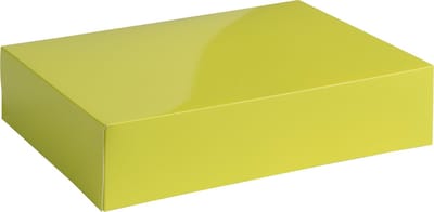 Cadeaudoos cadeauverpakking glossy 30x22x7cm LIMEGROEN (100 stuks)