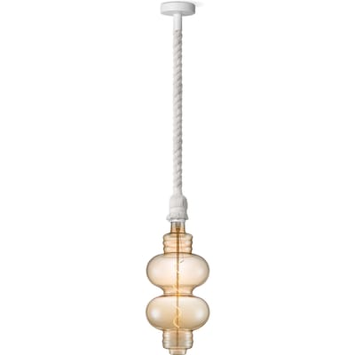 Home sweet home hanglamp Leonardo wit Diabolo - amber