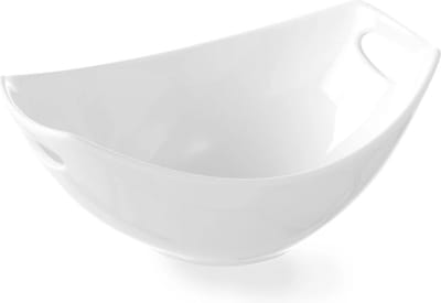 HENDI Porseleinen kom – stoot- en slijtvast – 235x160x98 mm – roomwit