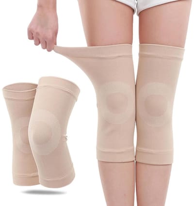Allecto Plus - Basketbal kniebeschermers voor artritis en blessureherstel - ultradun en ademend - sport en fitness - uniseks - maat L
