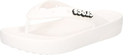 Crocs - Classic Platform Flip Slippers White - Maat 41-42