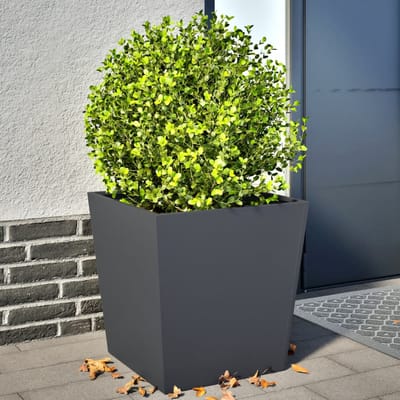 vidaXL - Plantenbakken - 2 - st - 50x50x50 - cm - staal - antracietkleurig