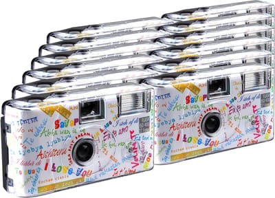 Wegwerpcamera met Flits en Film voor Feest of Bruiloft - 12 Stuks