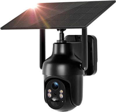 VIN® Camerabewaking Draadloos - Beveiligingscamera voor buiten Op zonne-energie – Camerabewaking - Draadloze beveiligingscamera – Buiten Camera met nachtzicht - Bewakingscamera voor buiten