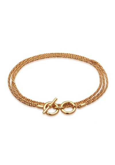 KUZZOI - Armband - Heren T-Bone Massief Robuust Geoxideerd Koord Ketting in 925 Sterling Zilver - Heren