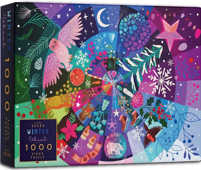 Kerstpuzzel Winterwiel 1000 stukjes - Winter Kerst Familiepuzzel 70x50 cm