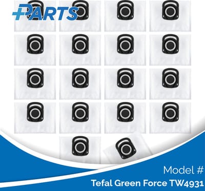 Tefal Green Force TW4931 Stofzakken (18 Stuks, Plus.Parts® alternatief voor ZR200540)