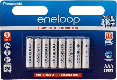 Oplaadbare Batterijen - AAA Accu's - Apparaten Voeden - Lage Zelfontlading - 750 mAh - Zwart