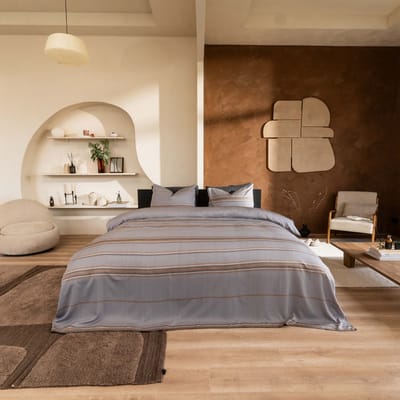 Kayori Kenro Dekbedovertrek Tencel - 260x200-220 + 2 slopen - Lits-jumeaux - Zacht & Verkoelend - Grijs