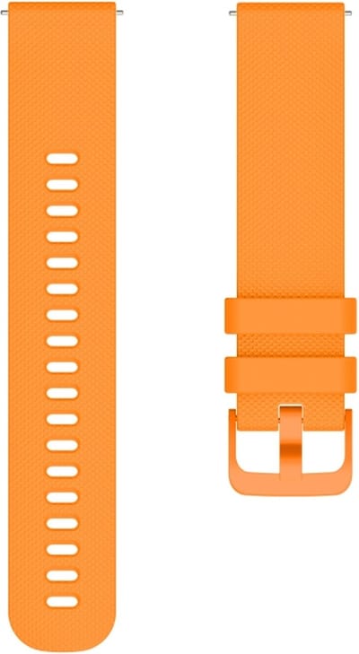 Siliconen bandje - geschikt voor Samsung Galaxy Watch 7 / Watch FE / Watch 6 / Watch 6 Classic / Watch 5 / Watch 5 Pro / Watch 4 / Watch 4 Classic / Watch 3 41 mm / Active / Active 2 / Watch 42 mm - oranje