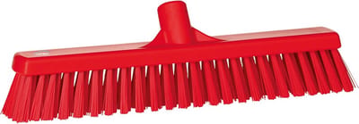 Vikan Bezem 31744 - 41cm - Zacht / Hard - Rood - Geschikt voor alle harde vloeren