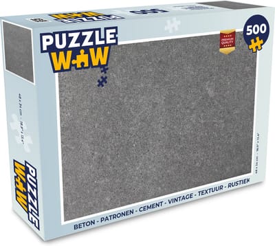 Puzzel Beton - Patronen - Cement - Vintage - Textuur - Rustiek - Legpuzzel - Puzzel 500 stukjes