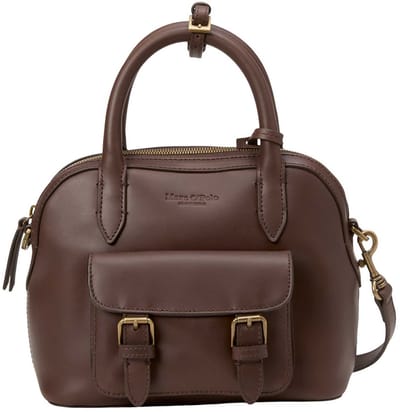 Marc O'Polo handtas schoudertas Gil Crossbody Bag Brown donkerbruin