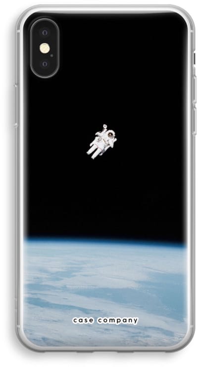 Case Company® - Hoesje geschikt voor iPhone XS hoesje - Alone in Space - Soft Cover Telefoonhoesje - Bescherming aan alle Kanten en Schermrand