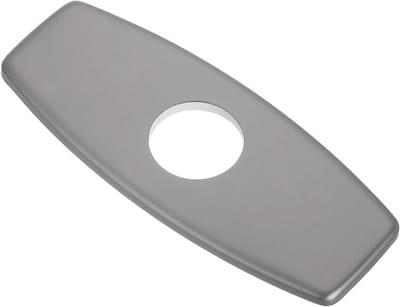 Kraan Afdekplaat - Gat Afdekker - Wastafel Reparatie - Roestvrij Staal - 15 cm Diameter - Zilver