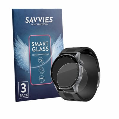 3 Stuks Savvies Screenprotector - geschikt voor Knauermann Pro 4 AIR (rond) - beschermfolie glas transparant
