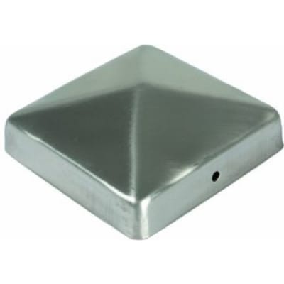 Intergard Paalornament pyramide roestvrijstaal 71x71mm