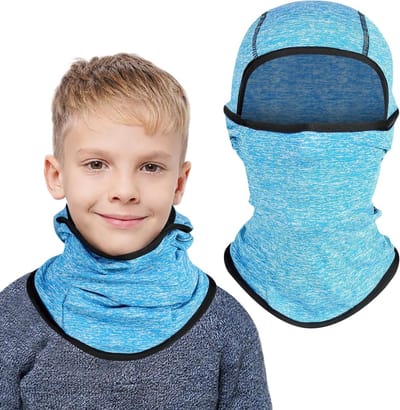 Multifunctionele balaclava voor kinderen van 2 tot 8 jaar - winddicht fleece ski masker, gezichtsmasker en nekwarmer voor jongens en meisjes in de winter