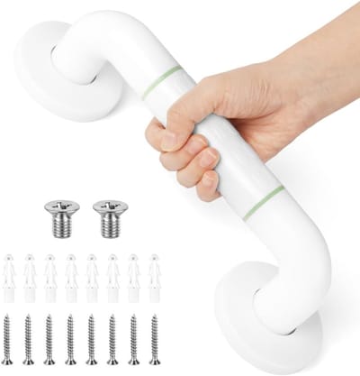 Non-slip RVS Nylon Handgreep voor Badkamer en Toilet - Veiligheids Grip voor Senioren, Zwangere Vrouwen en Kinderen - 30 cm