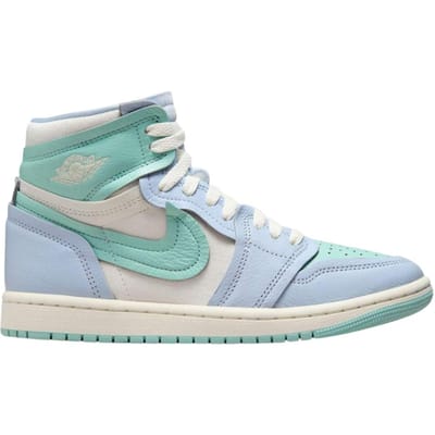 Nike Dames/Dames Air Jordan 1 Leren Hoge Tops Trainers (Lichtblauw)