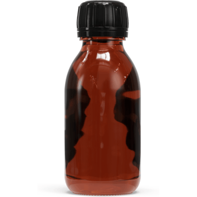 Natural Heroes Glazen fles - Bruin (incl. varierende doppen) - 100 ml (Brede hals - DIN28) / Afsluitdop