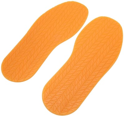 Dailygoody - Schoenreparatiezool - Antislip Zolen - Duurzaam en Comfortabel - Geel - Rubber Zolen - Voor Zelf Maken van Schoenen - 5,1 Inch Breed