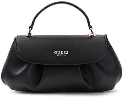 GUESS schoudertas handtas Amorette Top Handle Flap Bag Black zwart