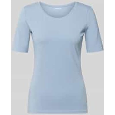slim fit T-shirt van puur katoen