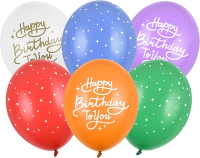 Partydeco - Partydeco ballonnen - Happy Birthday To You (6 stuks)